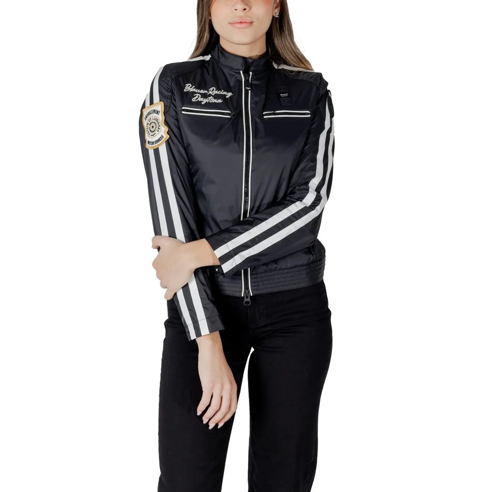 Blauer Black Polyamide Jackets & Coat - IT40|S