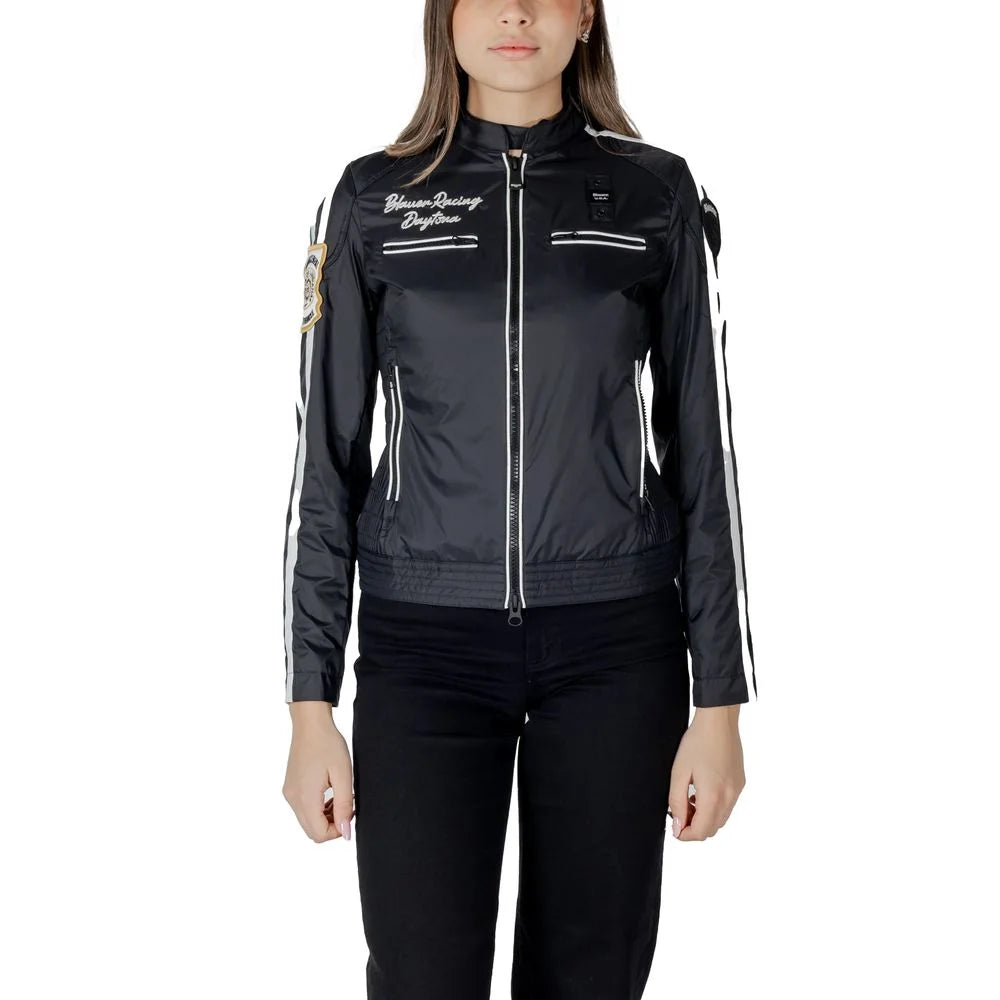 Blauer Black Polyamide Jackets & Coat - IT40|S