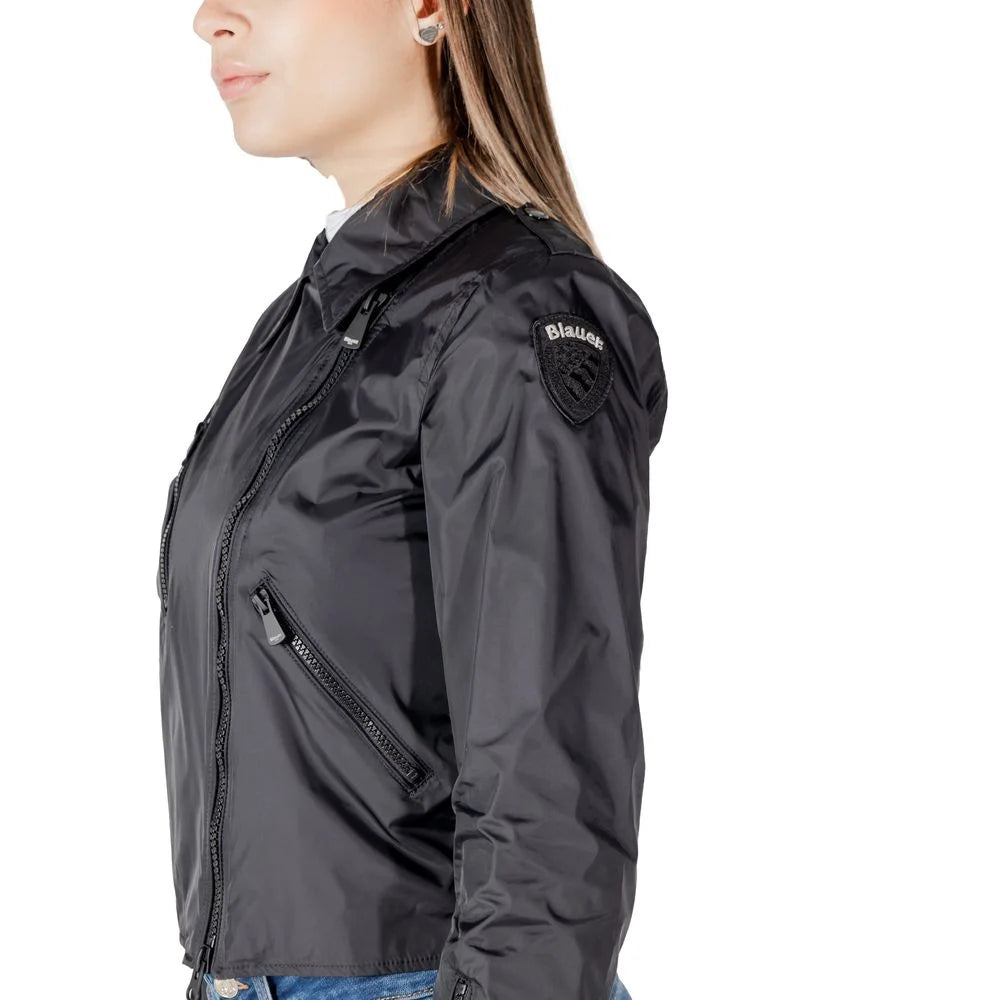 Blauer Black Polyamide Jackets & Coat - IT42|M
