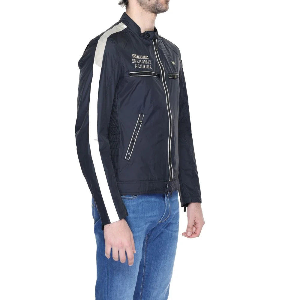 Blauer Black Polyamide Jackets & Coat - IT54 | XXL