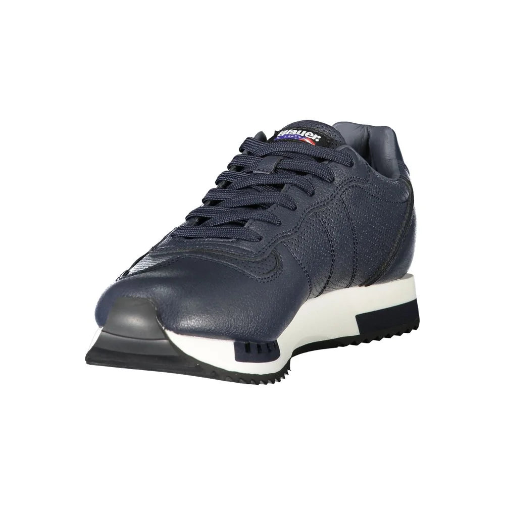 Blauer Blue Leather Men Sneaker - Sneakers