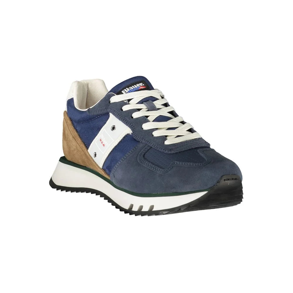 Blauer Blue Leather Men Sneaker - Sneakers