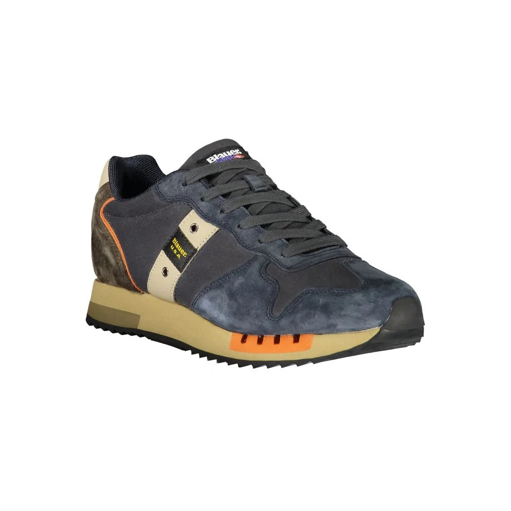 Blauer Blue Leather Men Sneaker - Sneakers