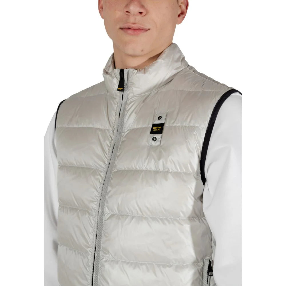Blauer Gray Polyamide Sleveless Jacket - IT54 | XXL