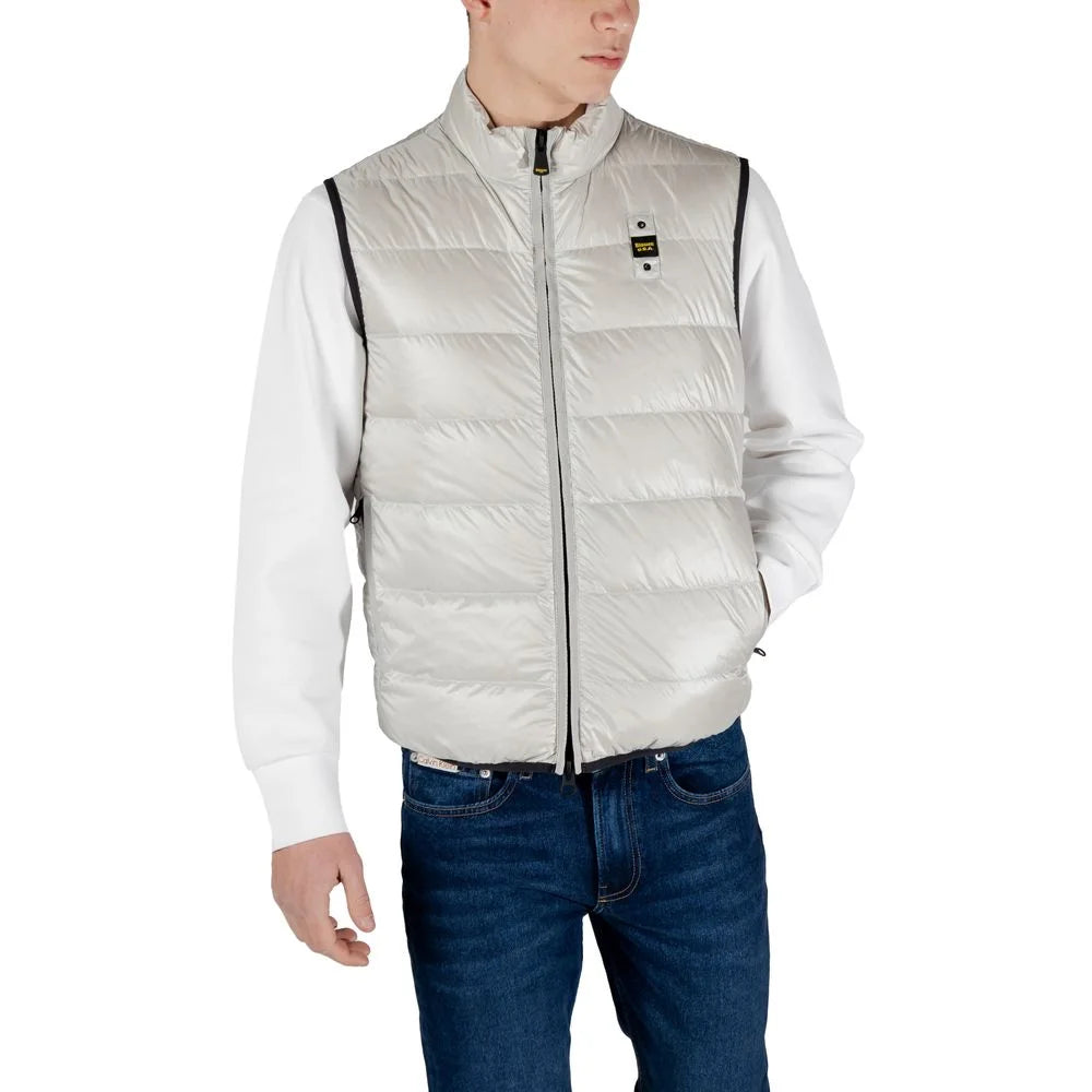 Blauer Gray Polyamide Sleveless Jacket - IT54 | XXL