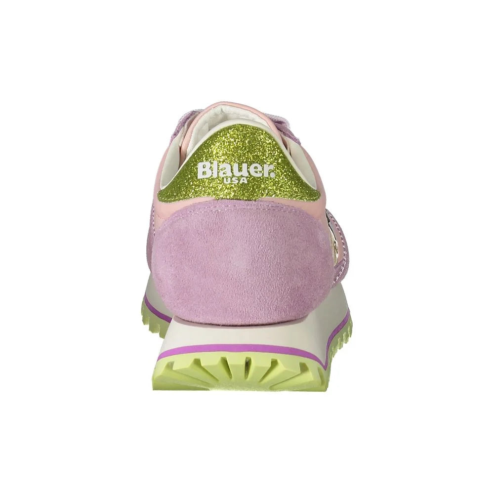 Blauer Pink Polyester Sneaker - EU36/US6