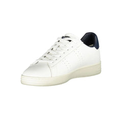 Blauer White Leather Men Sneaker