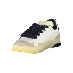 Blauer White Leather Men Sneaker - Sneakers