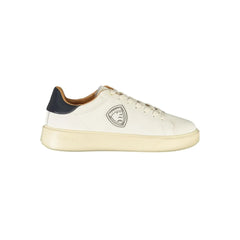 Blauer White Leather Men Sneaker - Sneakers