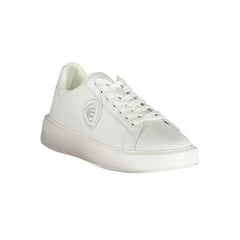 Blauer White Leather Men Sneaker - Sneakers