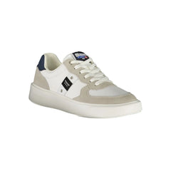 Blauer White Leather Men Sneaker - Sneakers