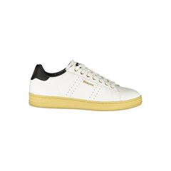 Blauer White Leather Men Sneaker - Sneakers