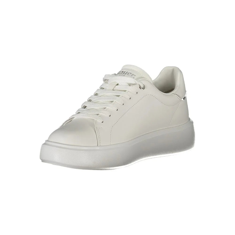 Blauer White Leather Women Sneaker - Sneakers