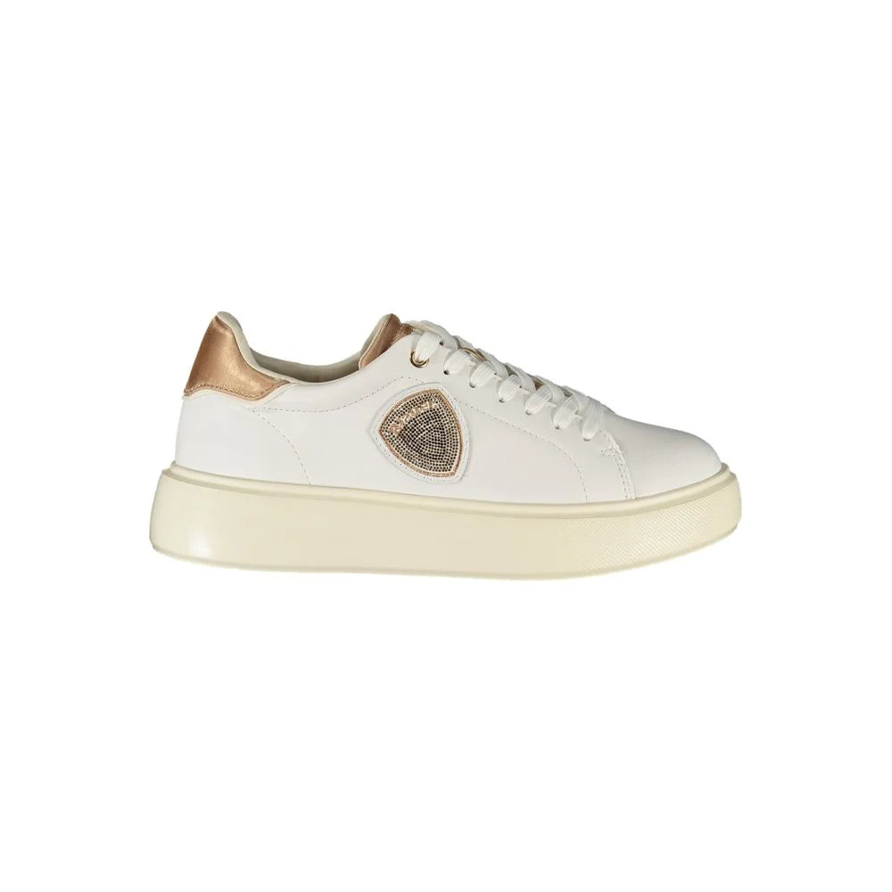 Blauer White Leather Women Sneaker - Sneakers