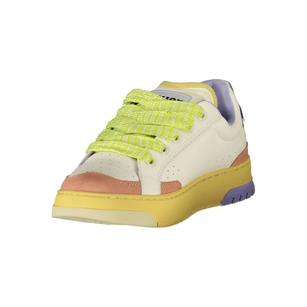 Blauer White Leather Women Sneaker - Sneakers