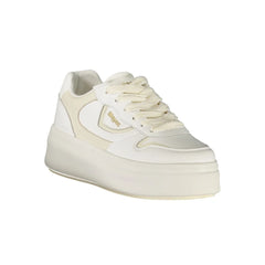 Blauer White Leather Women Sneaker - Sneakers