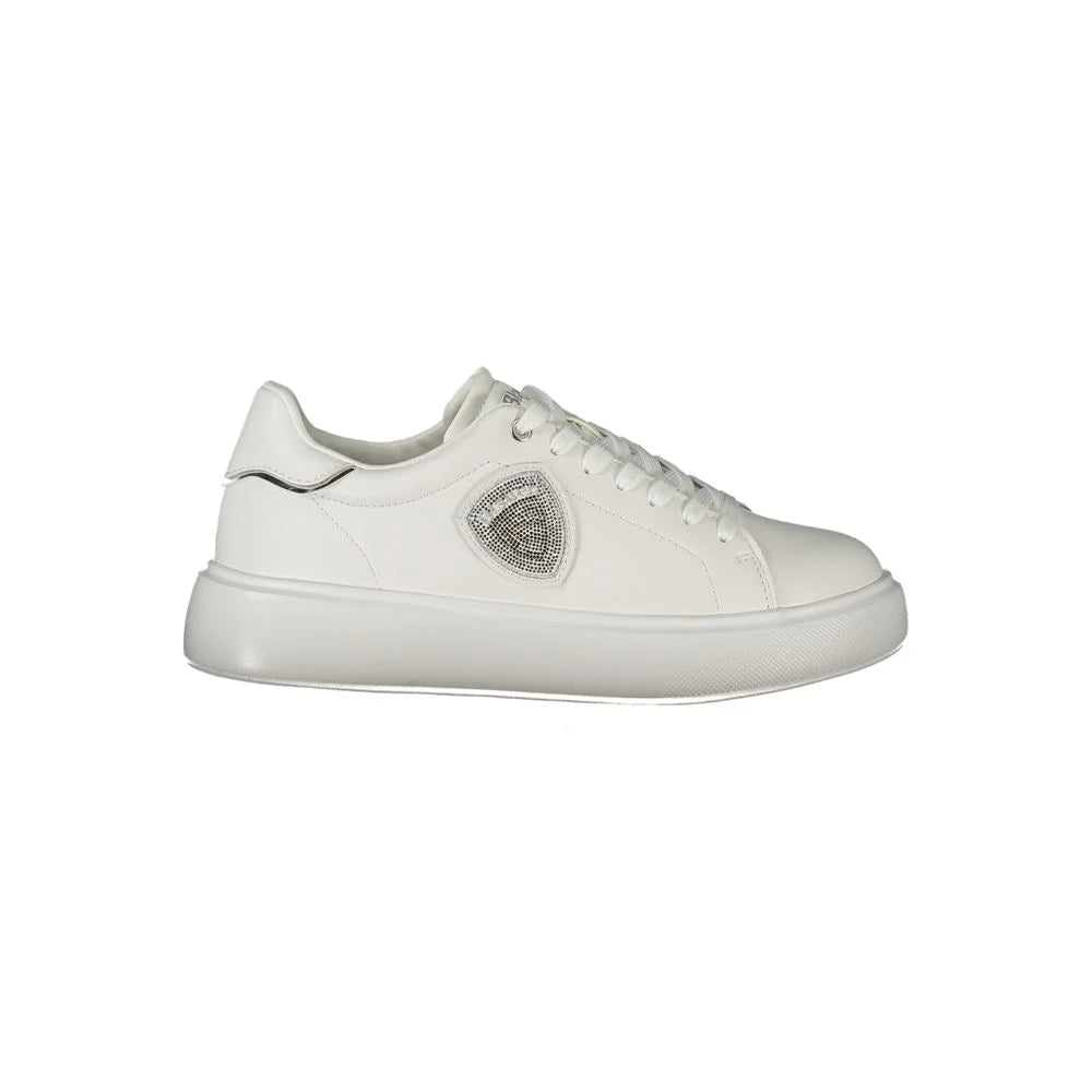 Blauer White Leather Women Sneaker - Sneakers