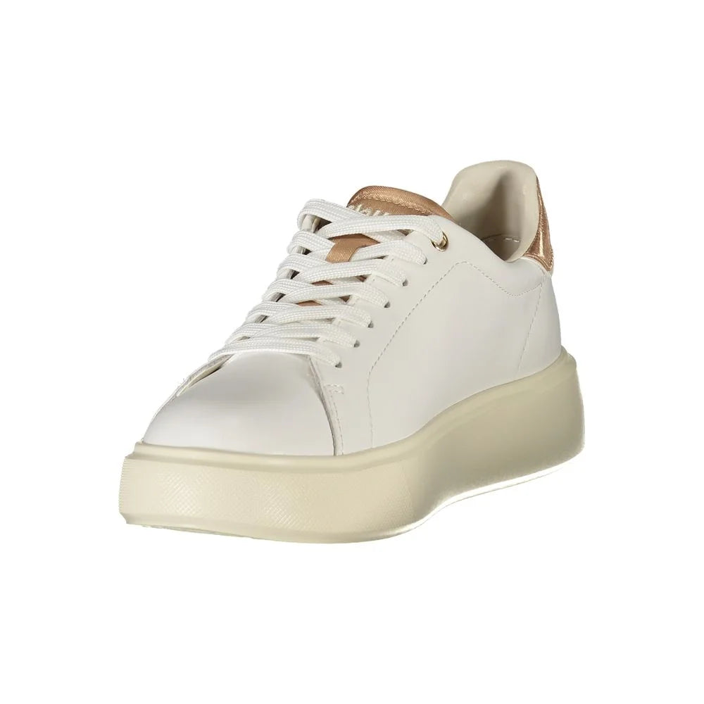 Blauer White Leather Women Sneaker - Sneakers