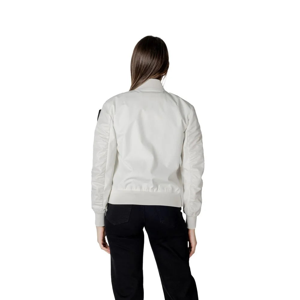 Blauer White Polyamide Jackets & Coat - IT38|XS