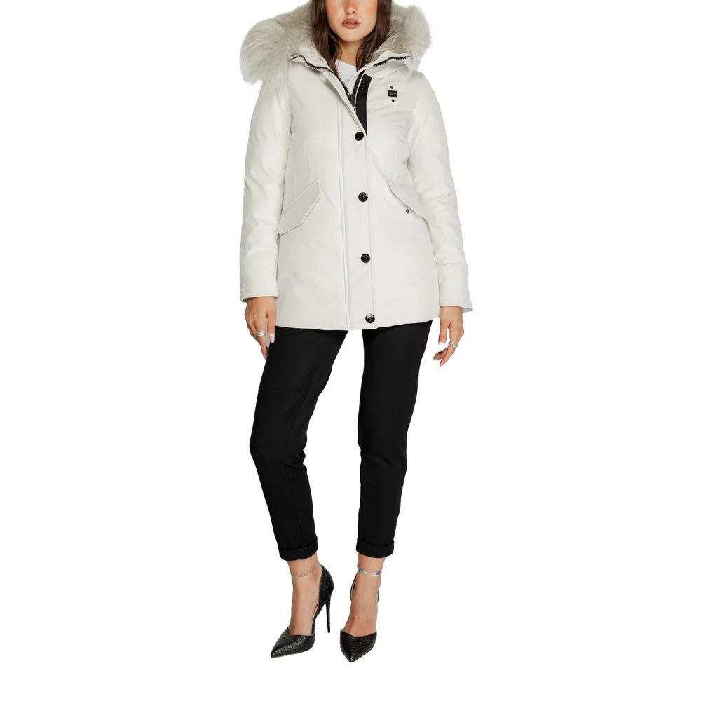 Blauer White Polyester Parka