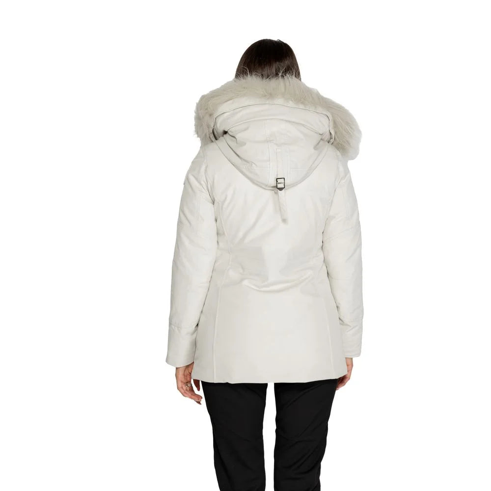 Blauer White Polyester Parka