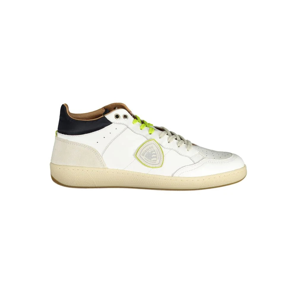 Blauer White Polyester Sneaker - EU40/US7