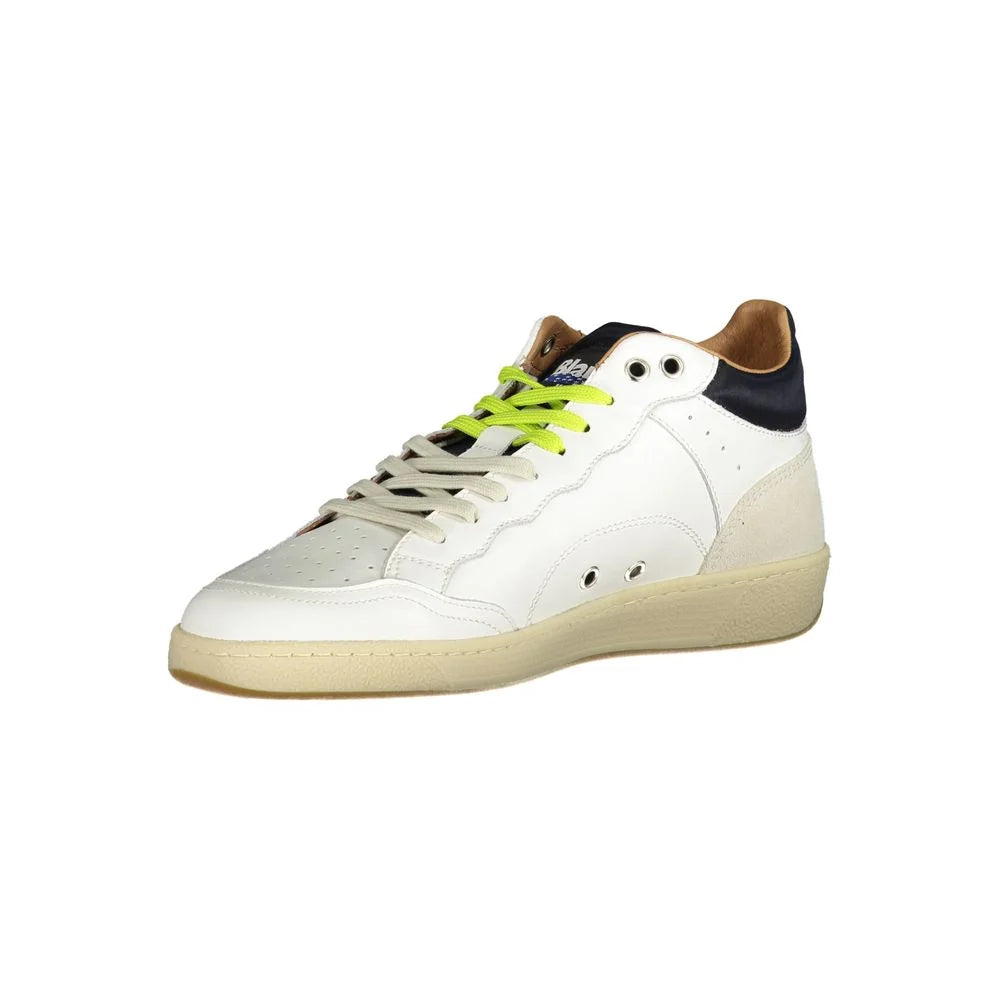 Blauer White Polyester Sneaker - EU40/US7