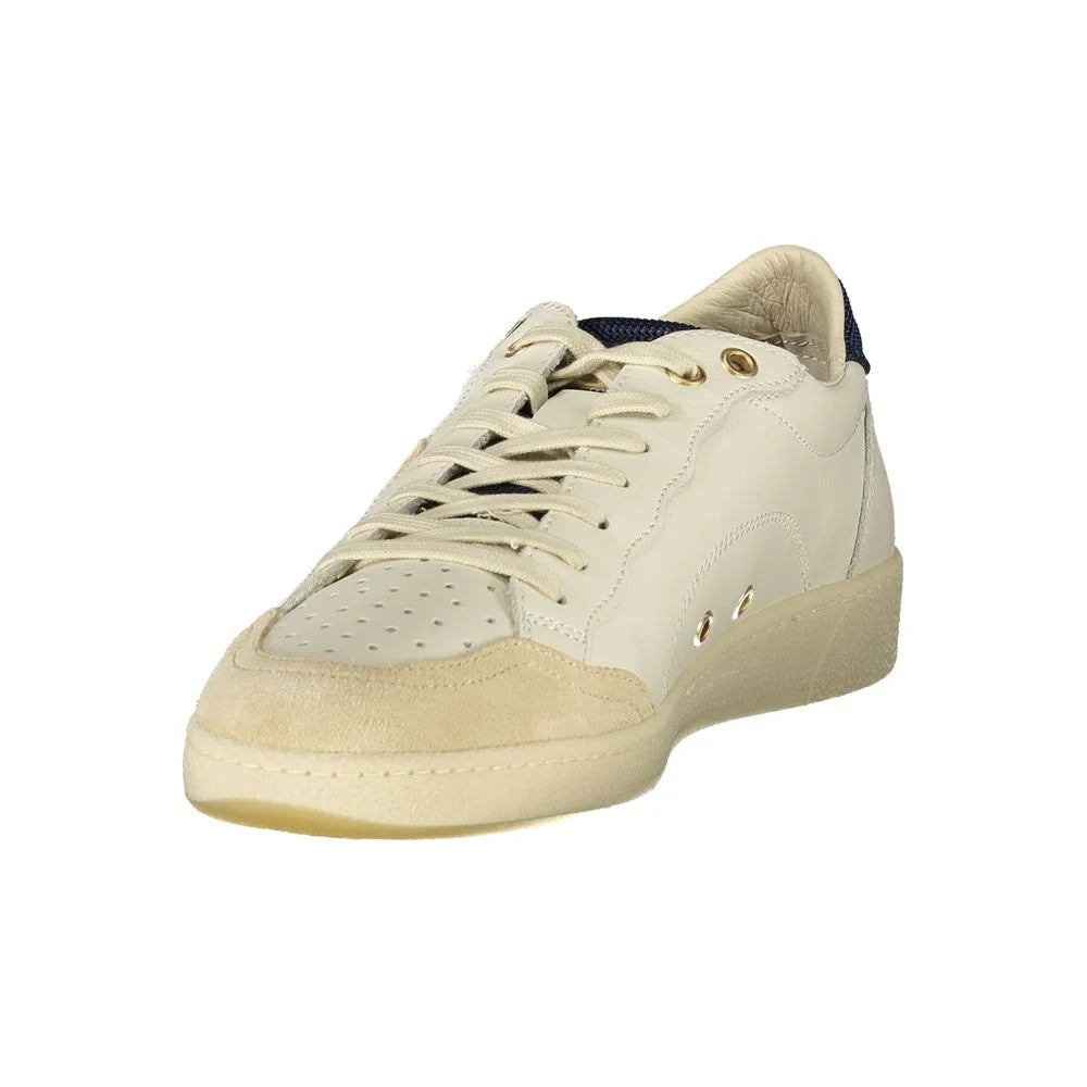 Blauer White Polyester Sneaker - Sneakers