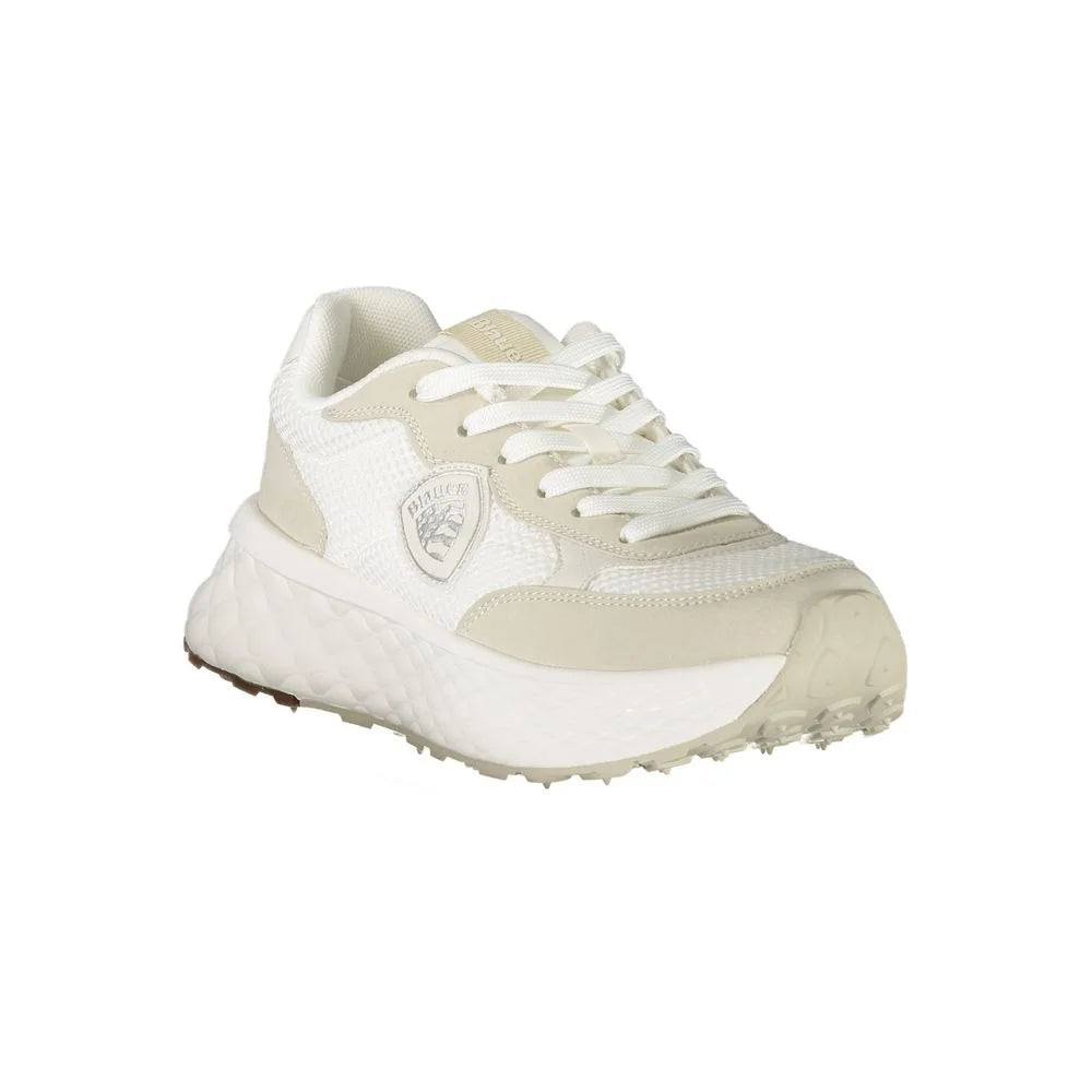 Blauer White Polyester Women Sneaker - Sneakers