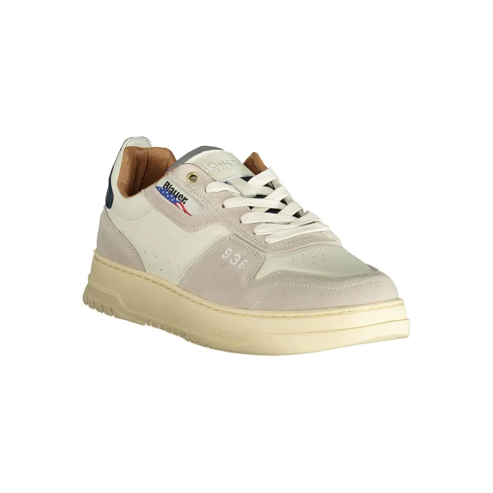 Blauer White Polyethylene Men Sneaker - Sneakers
