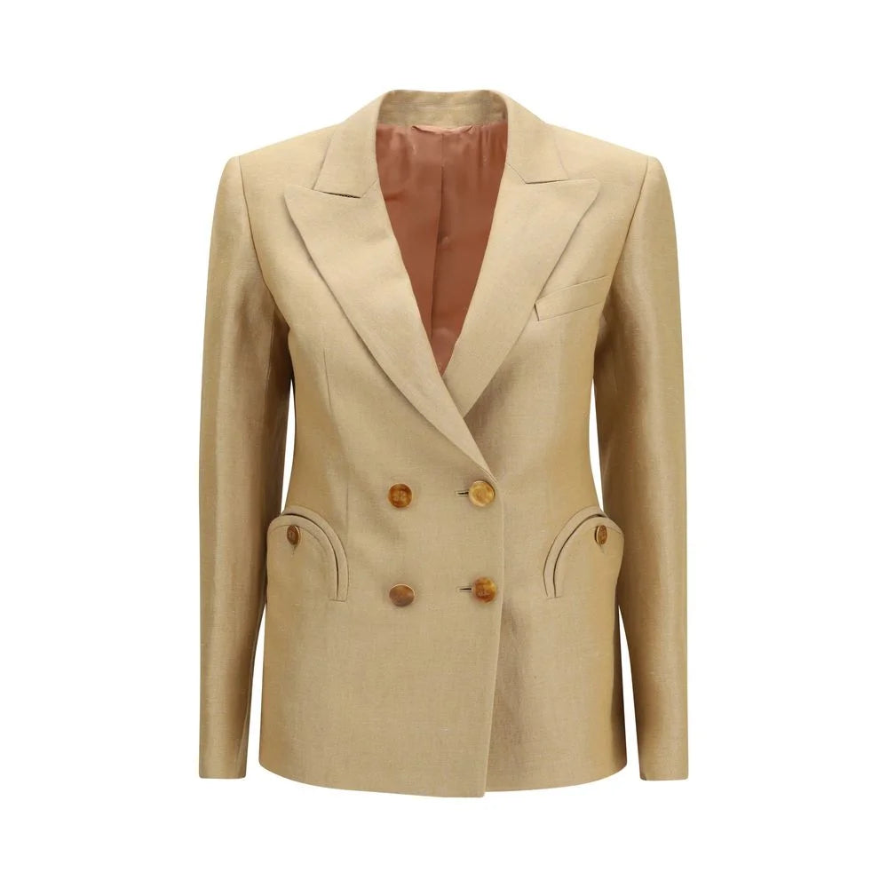 Blazé Milano Beiger Leinenblazer