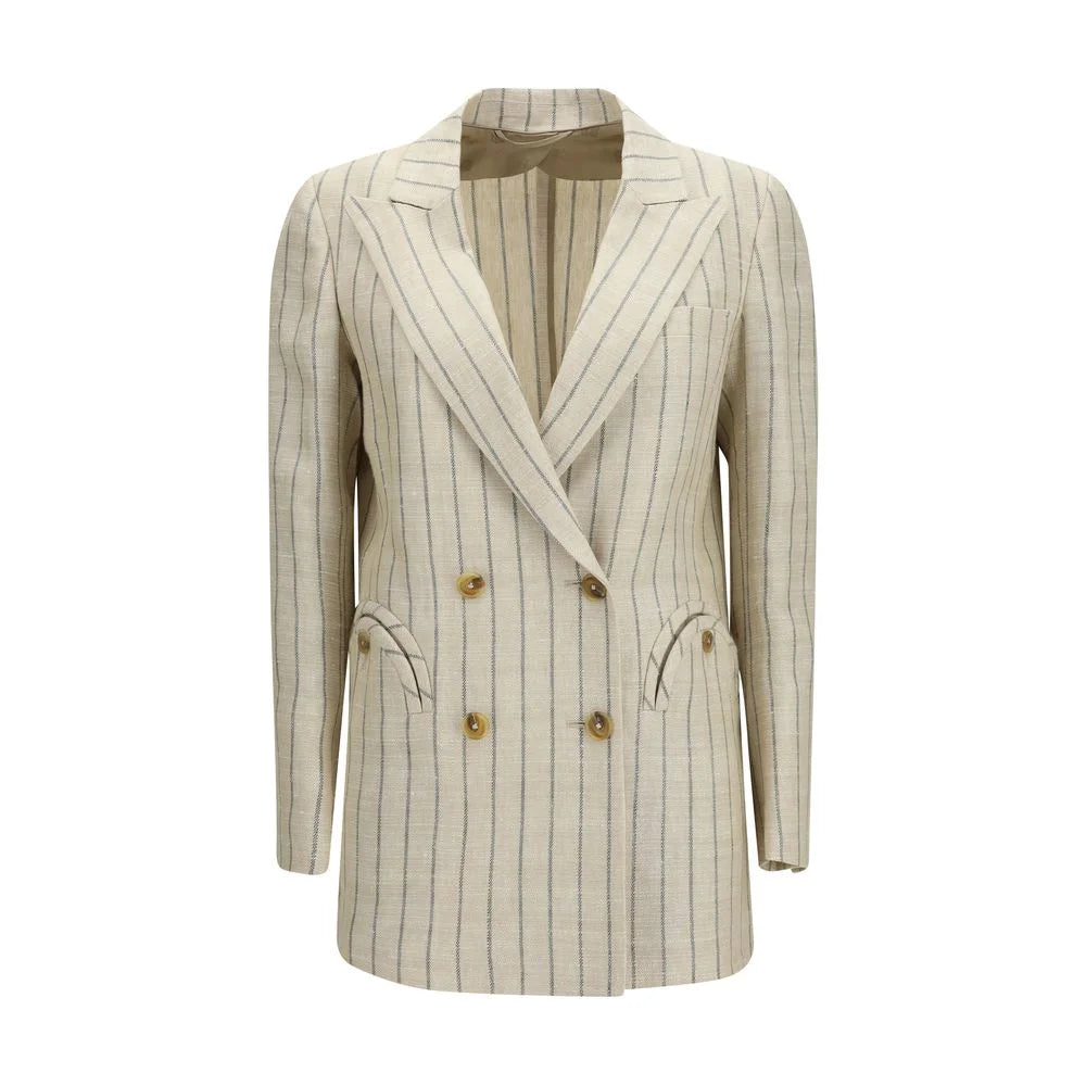Blazé Milano Beige Linen Blazer - I/S