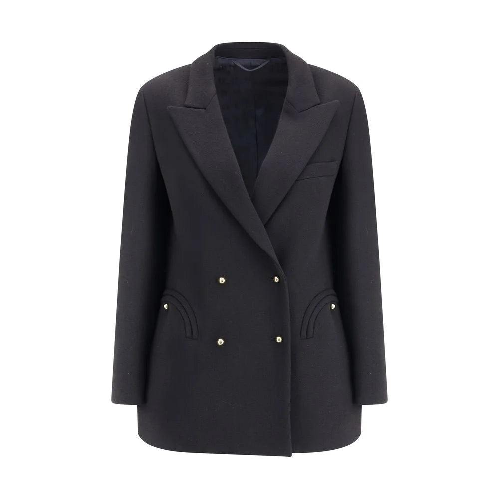 Blazé Milano Black Fleece Wool Blazer - II/M
