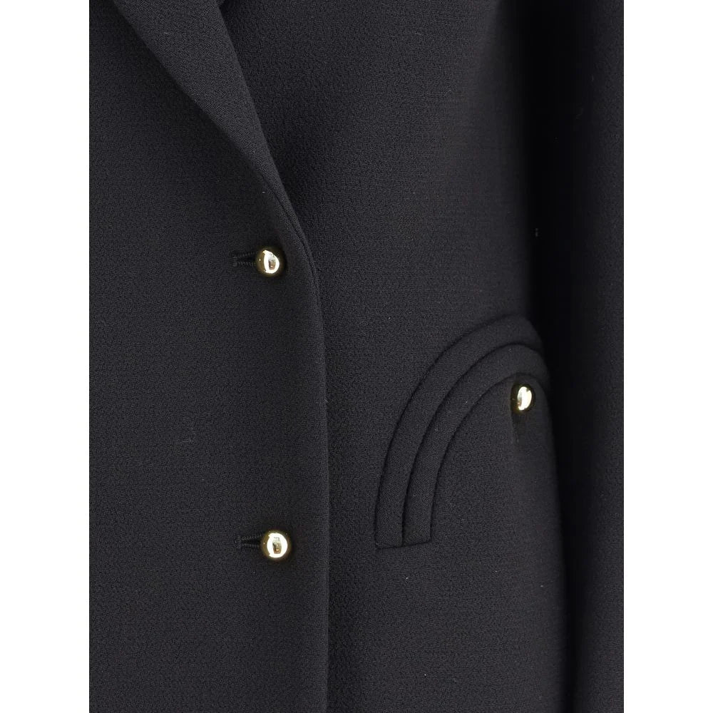 Blazé Milano Black Fleece Wool Blazer - II/M - Sport Jackets