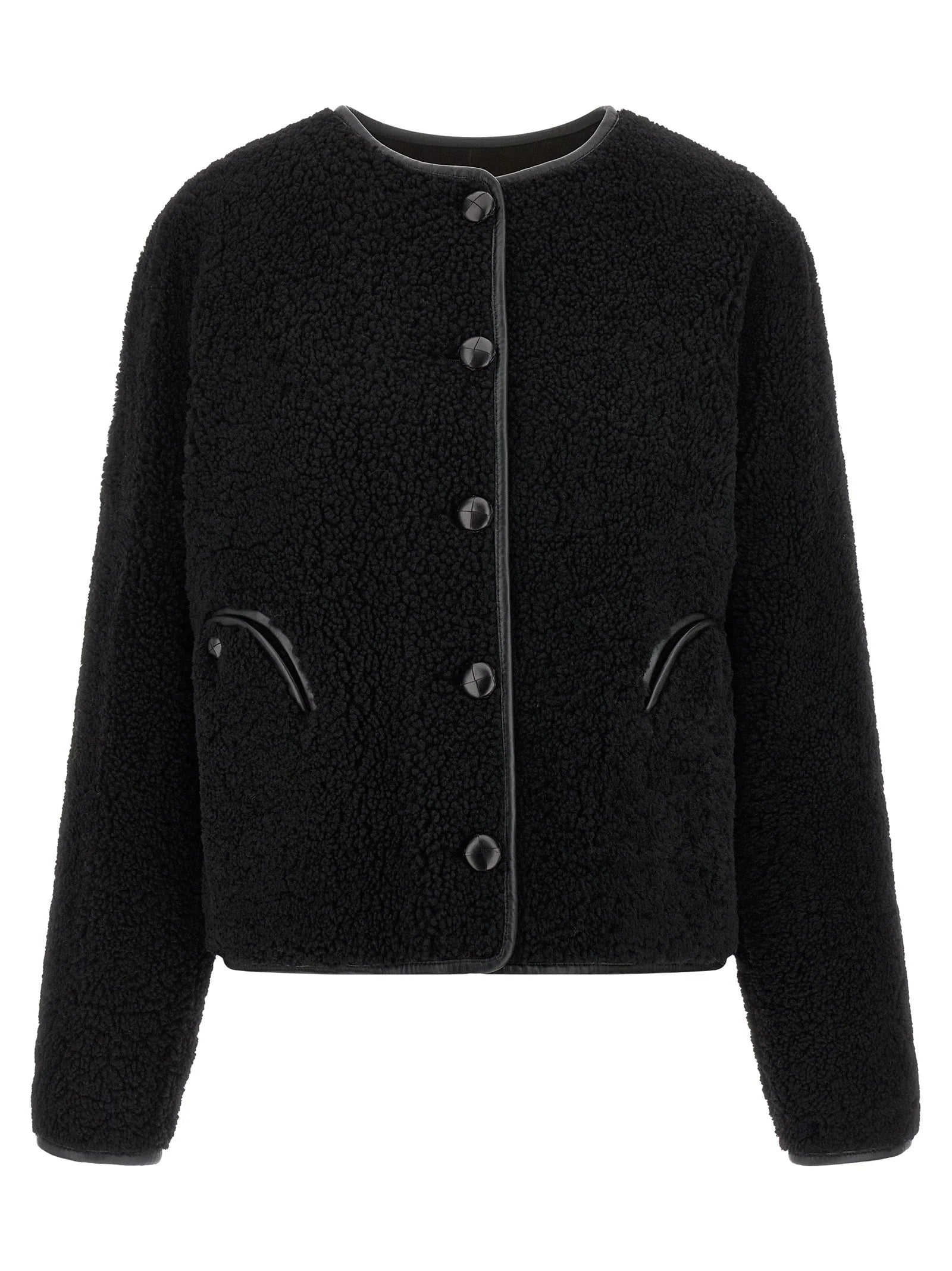 Blazé Milano Black Lamb Leather Shell Jacket - 2