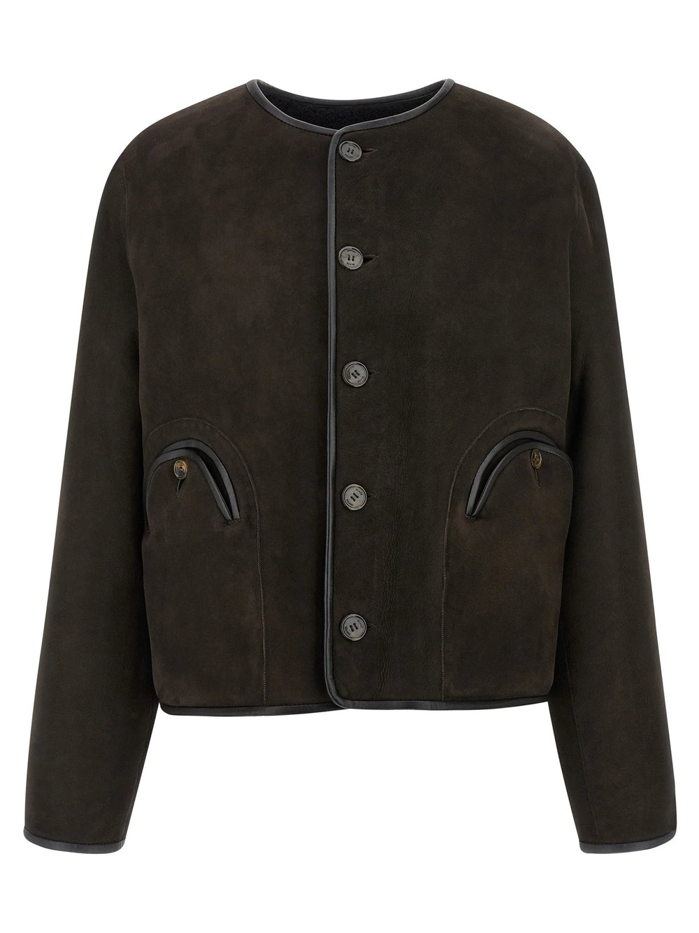 Blazé Milano Black Lamb Leather Shell Jacket - 2