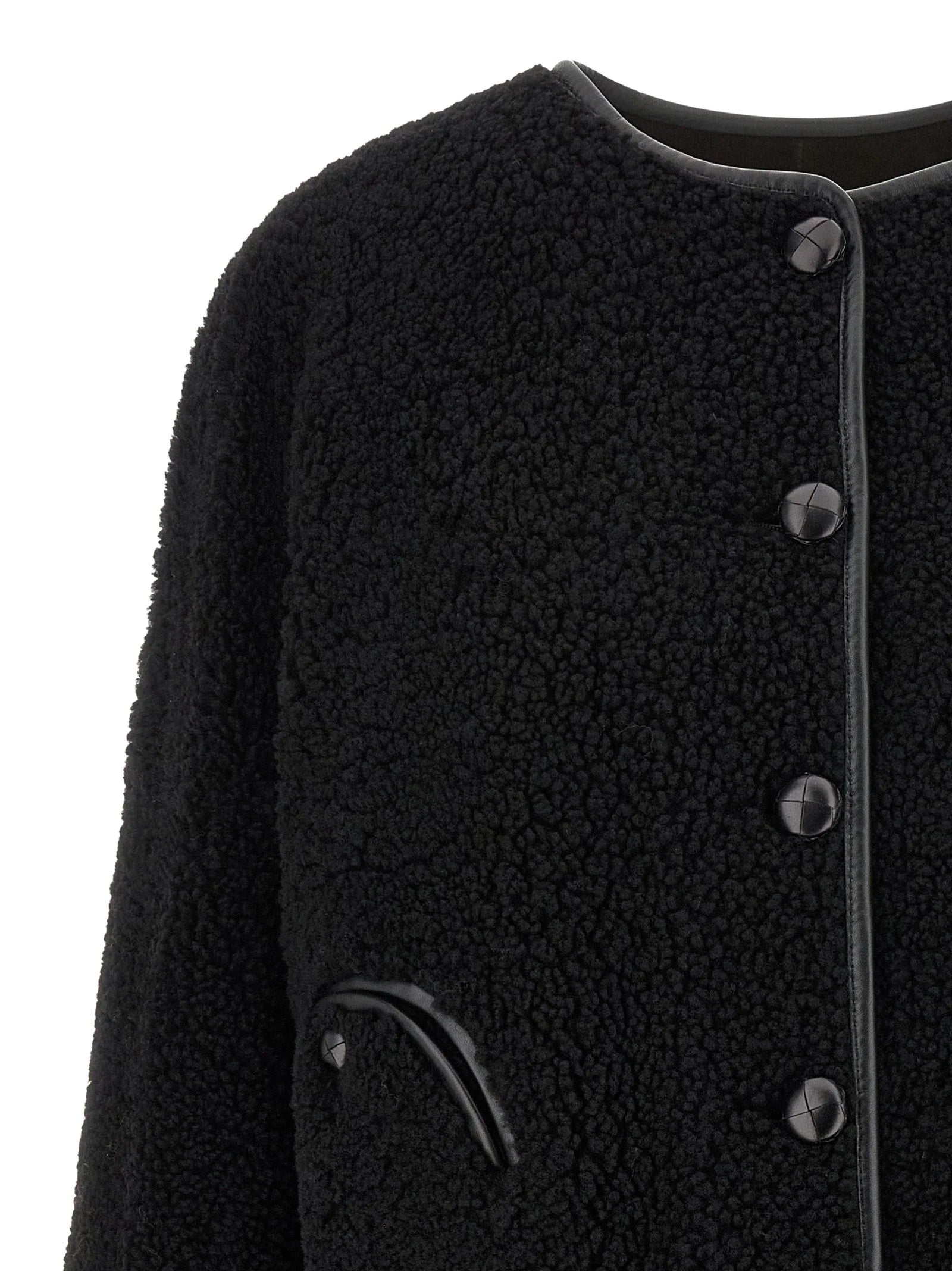 Blazé Milano Black Lamb Leather Shell Jacket - 2