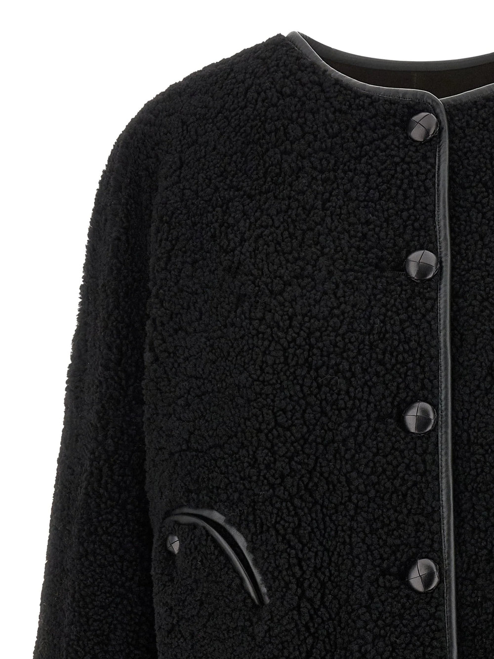 Blazé Milano Black Lamb Leather Shell Jacket - 2