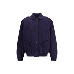 Bomber Blazé Milano bleu en laine Ovis Aries Aries - Vestes Bomber