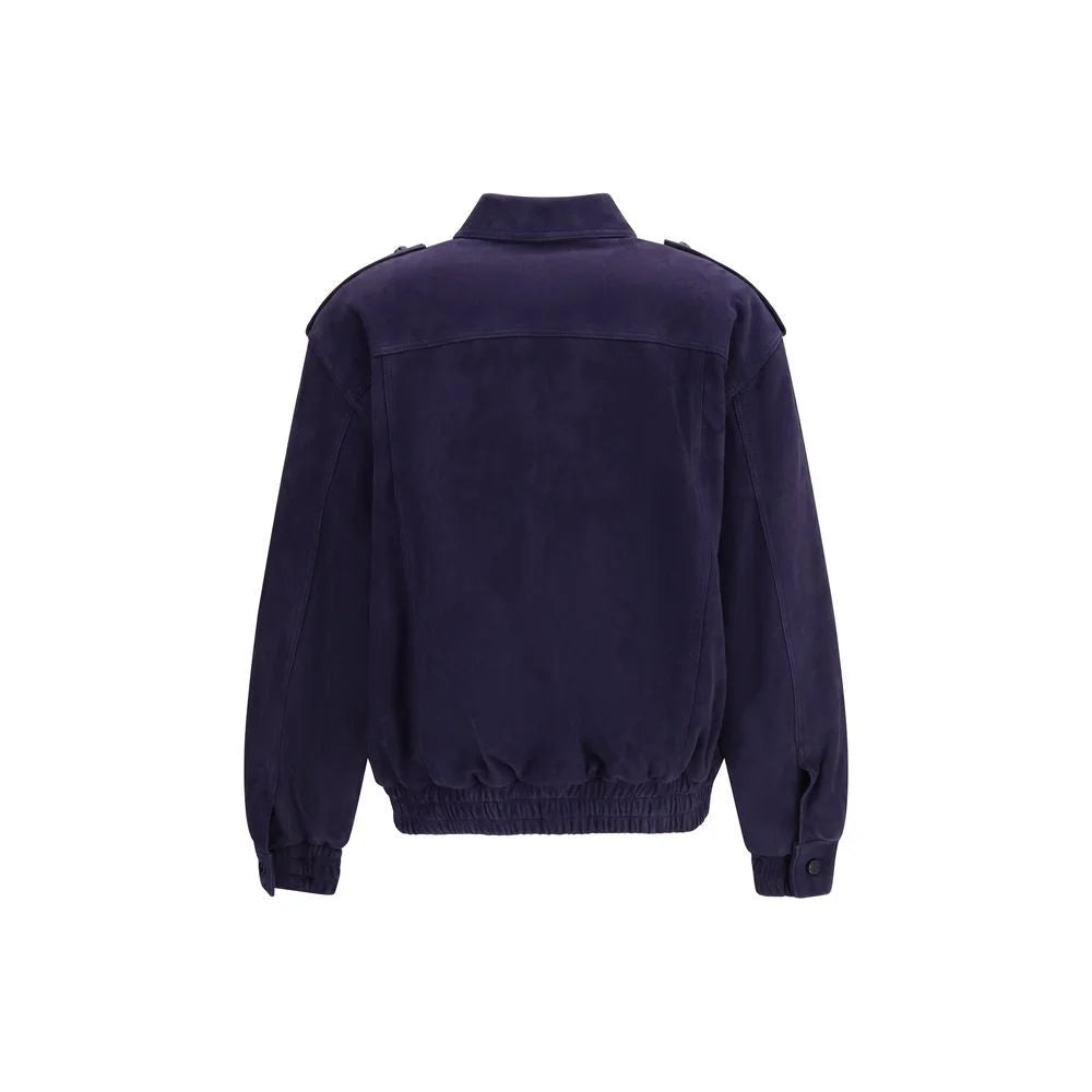 Bomber Blazé Milano bleu en laine Ovis Aries Aries - Vestes Bomber