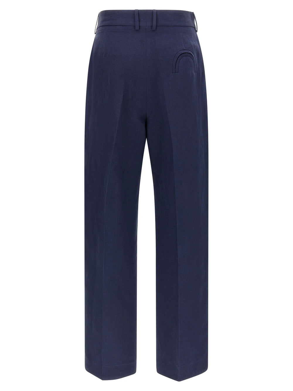 Blazé Milano Blue Linen Casual Pants - 1