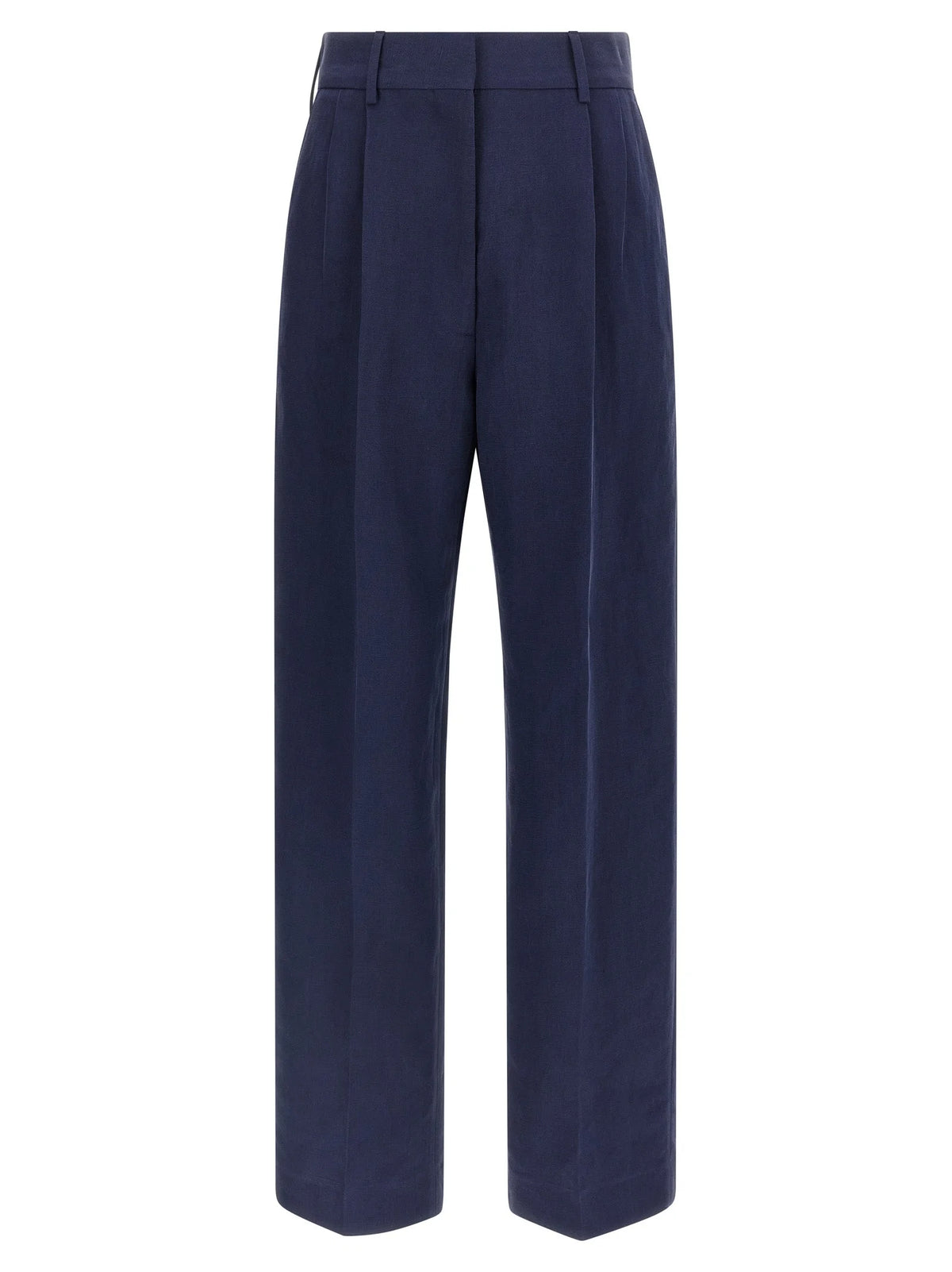 Blazé Milano Blue Linen Casual Pants - 1
