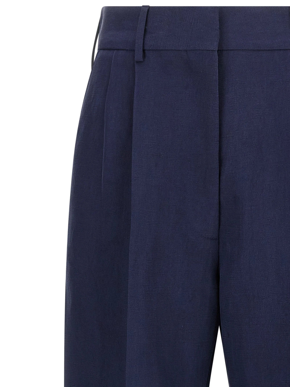 Blazé Milano Blue Linen Casual Pants - 1