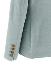 Blazé Milano Blue Silk Blazer - 2
