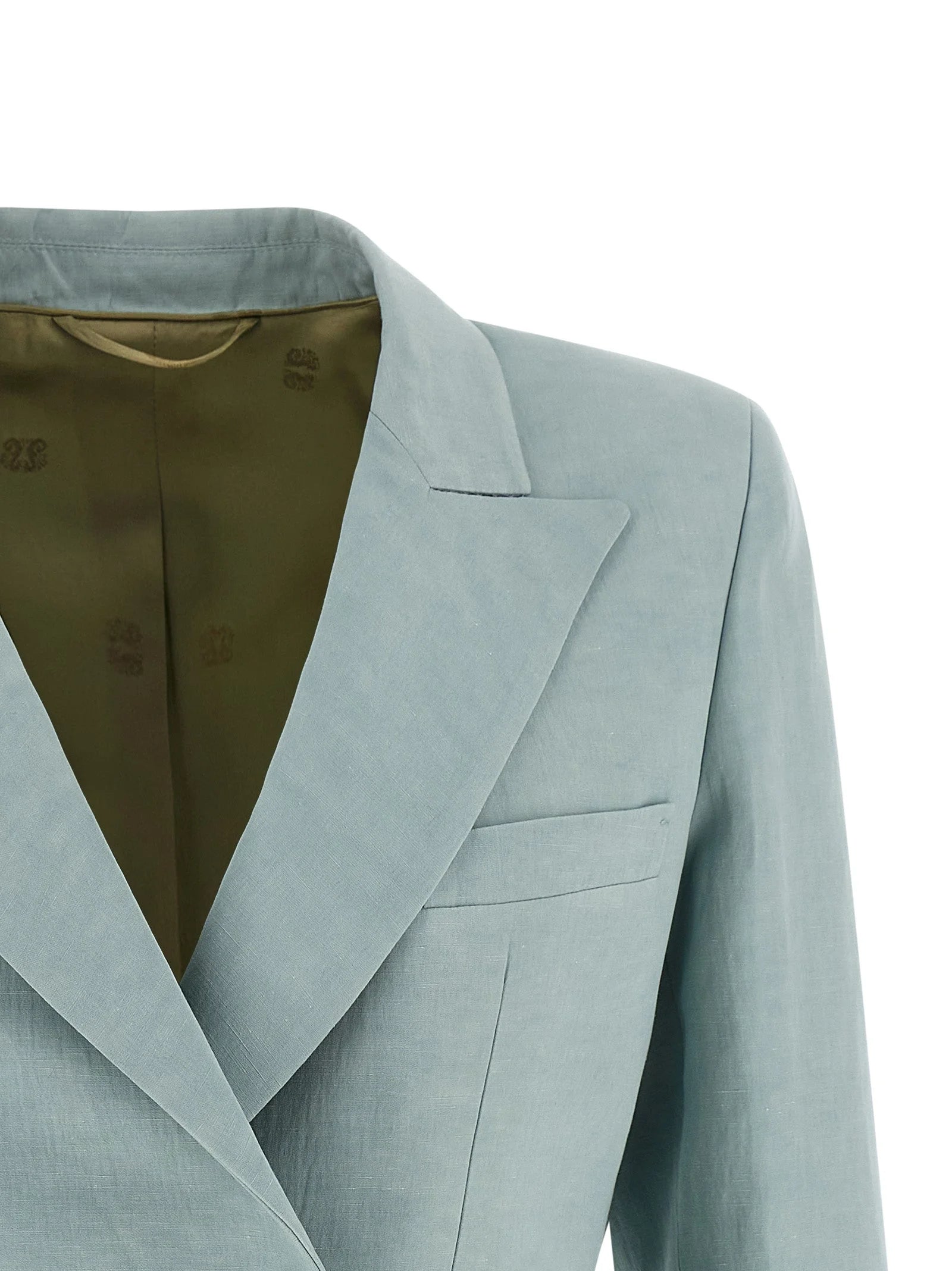 Blazé Milano Blue Silk Blazer - 2