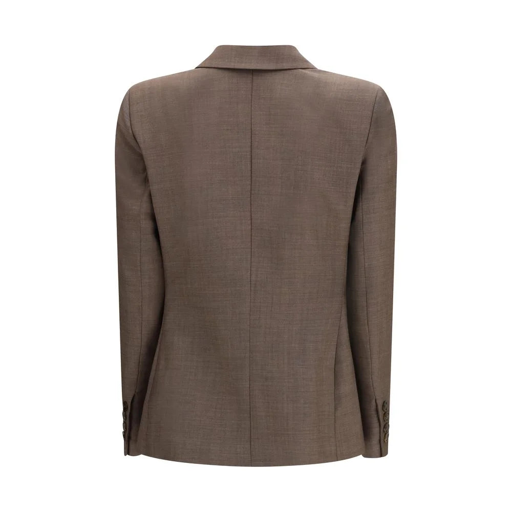 Blazé Milano Brown Fleece Wool Blazer - III/L