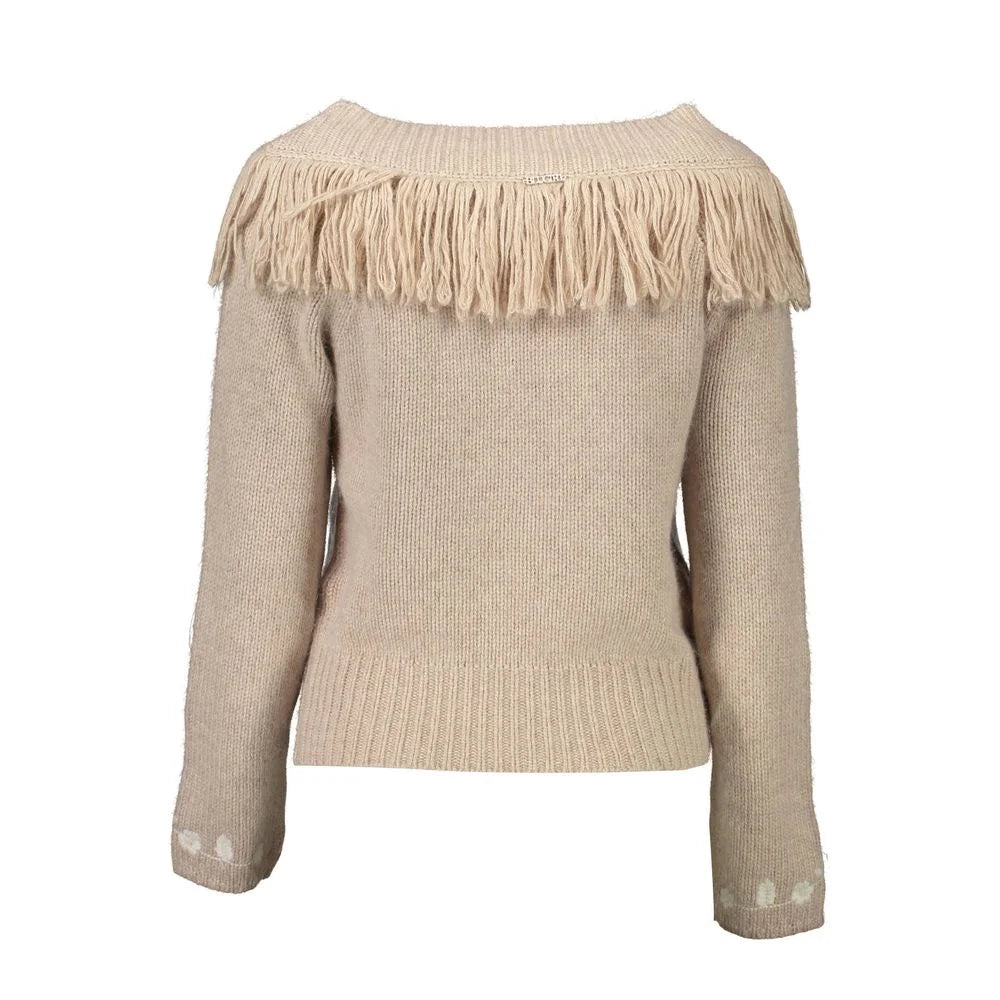 Blugirl Beige Wool Sweater - Sweaters