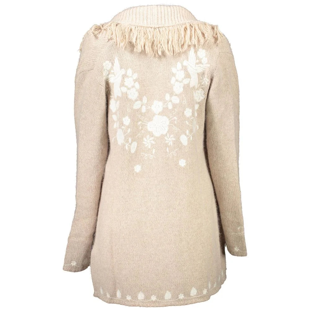 Blugirl Beige Wool Sweater - XL - Cardigans