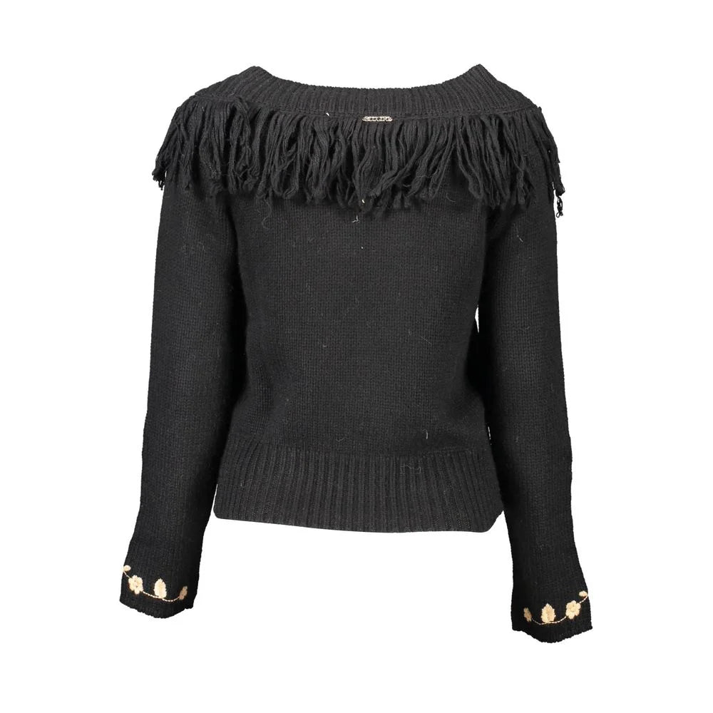 Blugirl Black Wool Sweater - Sweaters