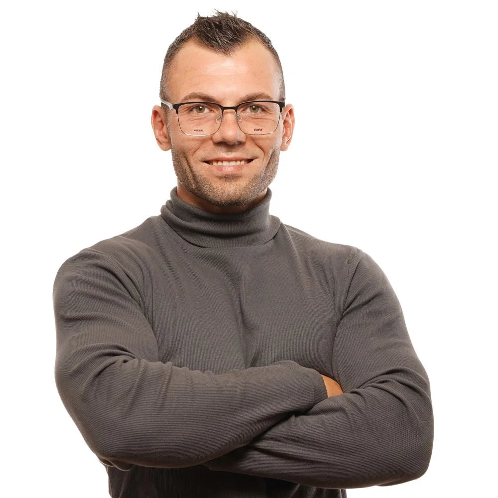 BMW Black Men Glasses Frame - Eyeglasses